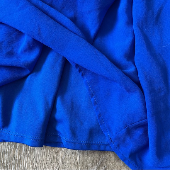 GB GIRLS Peace, Love, & Freedom Flowy Royal Blue Swing Dress - Picture 7 of 11